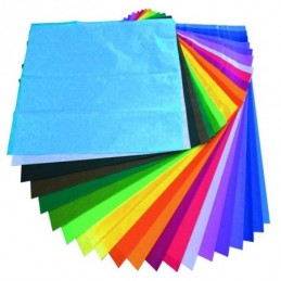 PAPEL SEDA 12 COLORES SURTIDOS 17GR M2 24H 50x75CM