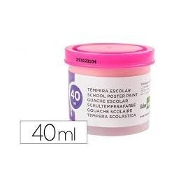 TEMPERA LIDERPAPEL ESCOLAR 40ML ROSA