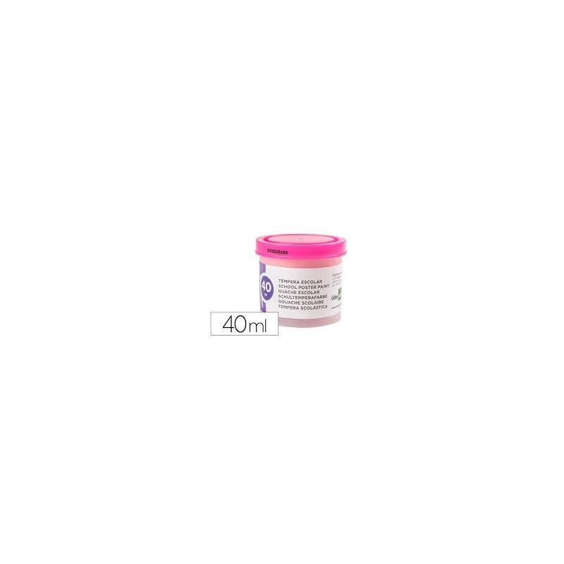TEMPERA LIDERPAPEL ESCOLAR 40ML ROSA