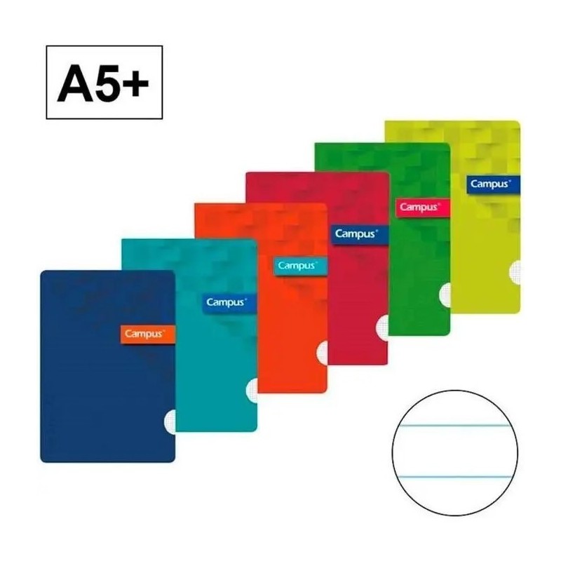 LIBERTA A5 PLUS GRAPADA 48H PP 9GR RAYADO HORIZONT