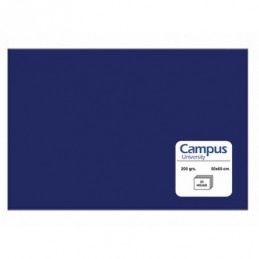 CARTULINA CAMPUS 50X65 200GR AZUL MARINO/25UD