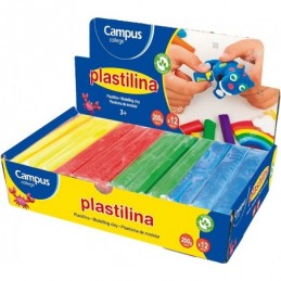 PLASTILINA CAMPUS BARRA 100GR SURTI / 6UDS