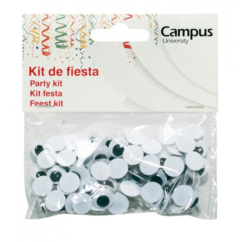 SET MANUALIDADES CAMPUS OJOS 10mm/100uds