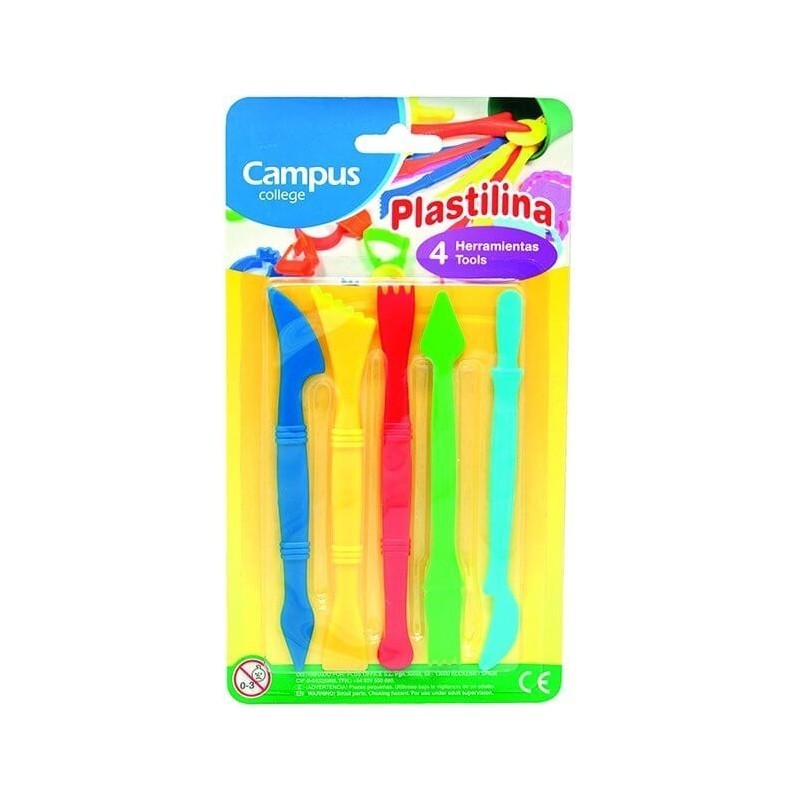 MOLDEADORES CAMPUS PLASTILINA / 5 UDS