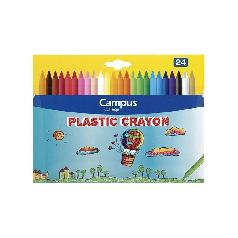 CERAS CAMPUS PLASTIC CRAYON 24 COLORES