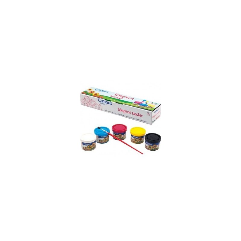 TEMPERA CAMPUS 40ML COL. SURTIDOS /5UD