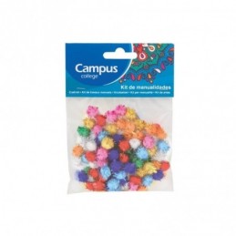 SET MANUALIDADES CAMPUS POMPON GLITTER