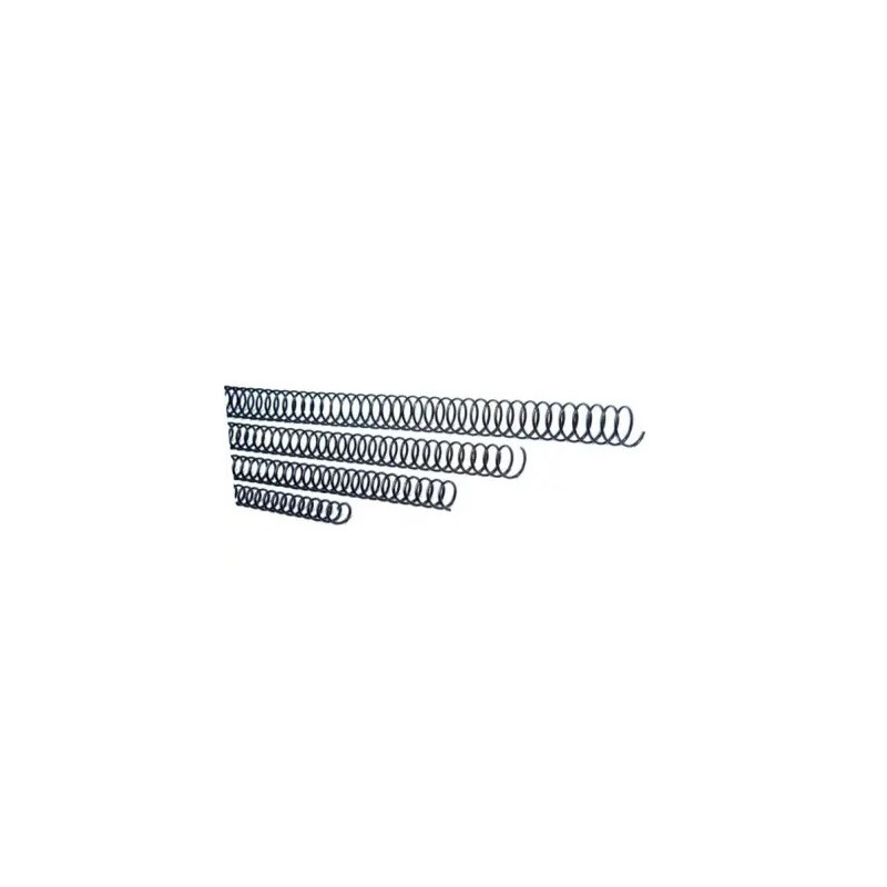ESPIRAL Metal/negro 8mm Paso 5:1