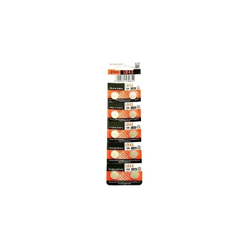 PILA LR43 (186) MAXELL 1.5V (PACK 2 unid.)