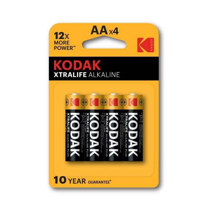PILAS KODAK XTRALIFE ALKALINE AAx4