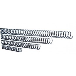 ESPIRAL METAL/NEGRO 12mm Paso 5:1