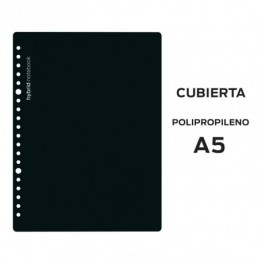CUBIERTAS HYBRID A5 POLIPROPILENO NEGRO