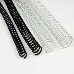 ESPIRAL Metal/negro 18mm Paso 5:1 (140 HOJAS)