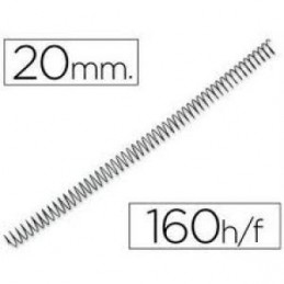 ESPIRAL METAL NEGRO 20mm 5:1