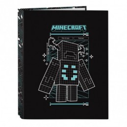 CARPETA CARTON FOLIO 4 ANILLAS MIXTAS MINECRAFT SC