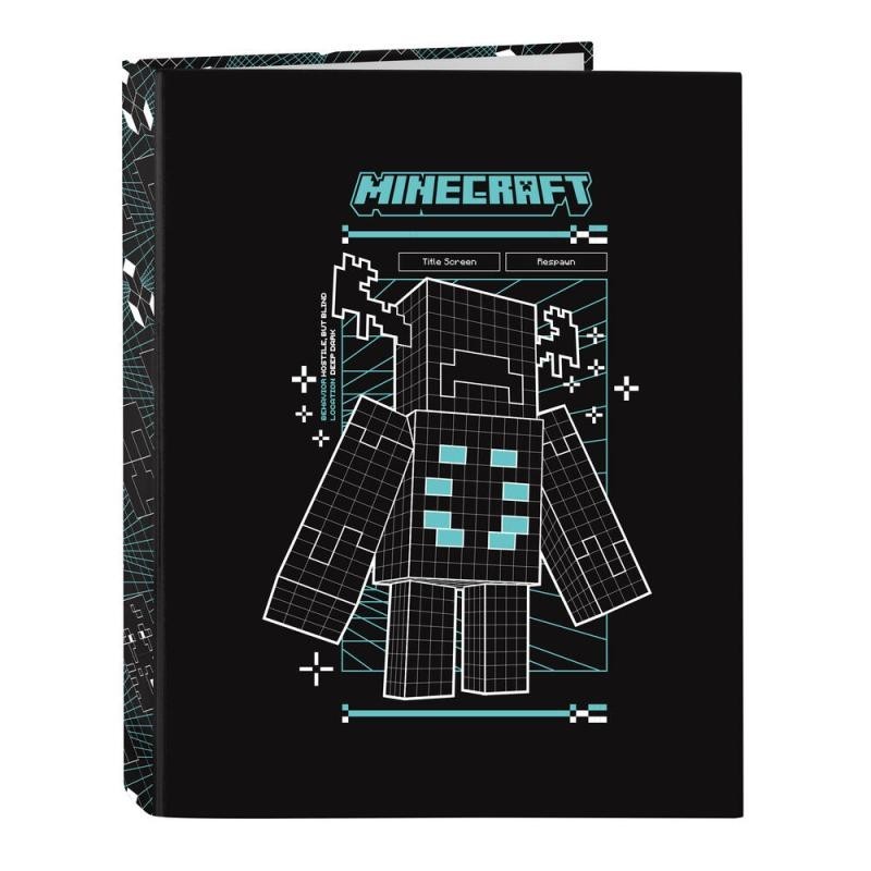 CARPETA CARTON FOLIO 4 ANILLAS MIXTAS MINECRAFT SC