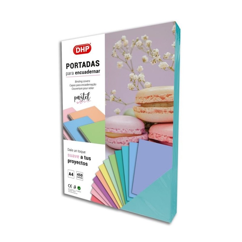 PORTADA POLIP 450 MICRAS A4 53 AZUL IRIS PASTEL