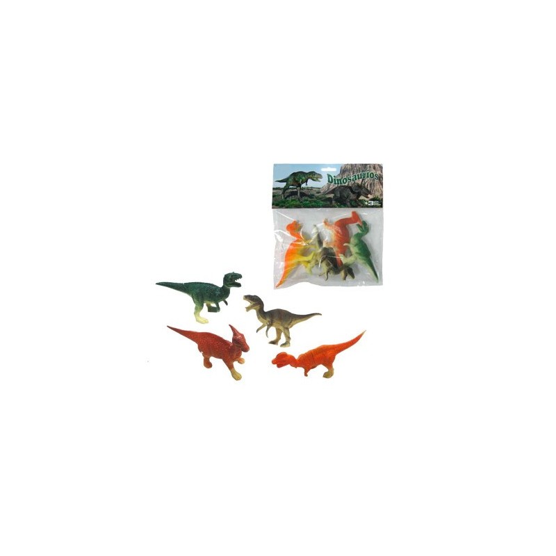DINOSAURIOS SURTIDOS 4ud BOLSA