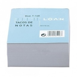 TACO DE NOTAS T-148 BLANCO ENCOLADO 10x10