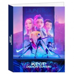 CARPETA FOLIO 4 ANILLAS MIXTAS K-POP DEMON HUNTERS