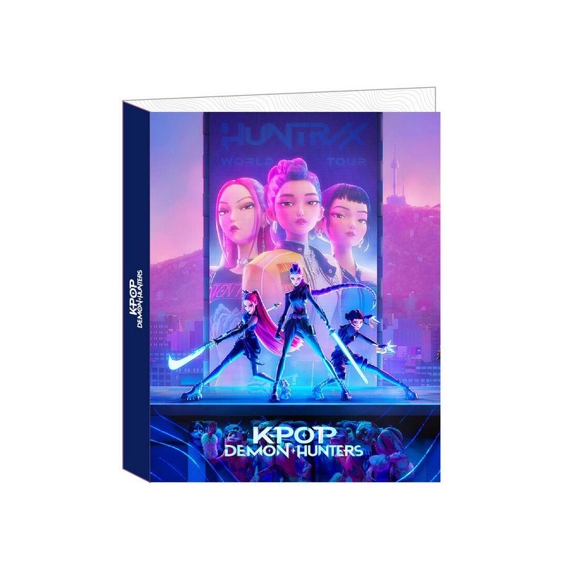 CARPETA FOLIO 4 ANILLAS MIXTAS K-POP DEMON HUNTERS