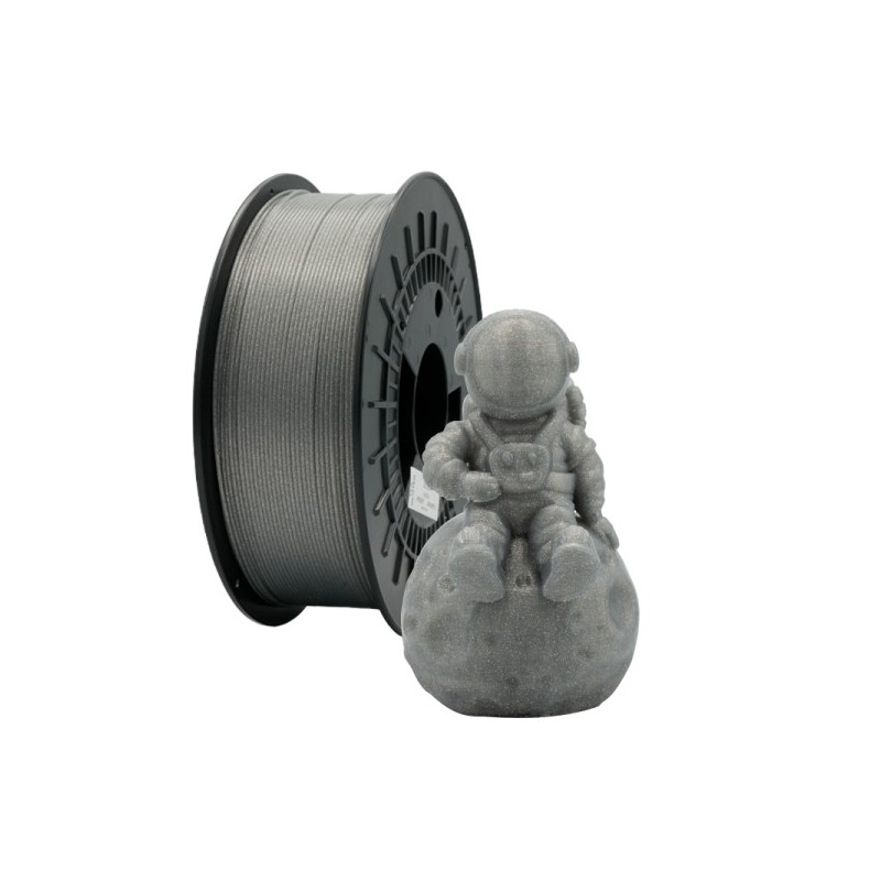 FILAMENTO 3D PLA 1.75MM 1KG PLATA GLITTER