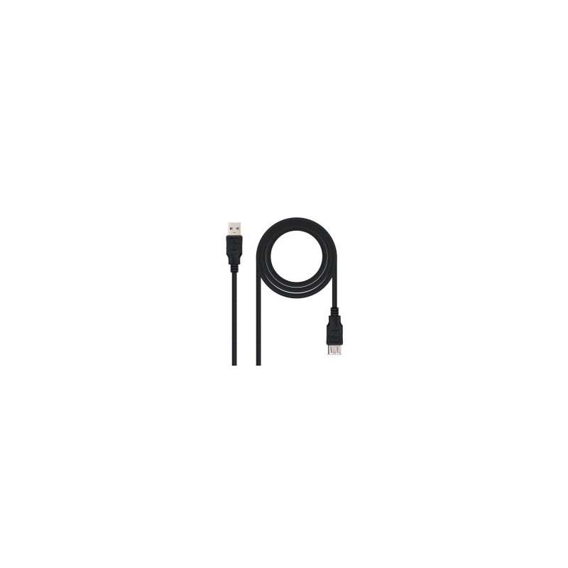 PROLONGADOR USB 2.0 NEGRO A 1MT
