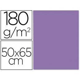 CARTULINA LIDERPAPEL 50x65 180GR PURPURA 25UDS