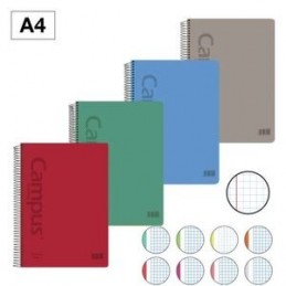BLOC CAMPUS A4 TAPA PP. 160H 90GR 8 COLORES CN5