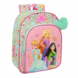 MOCHILA SAFTA INFANTIL BOL CARRO PRINCESAS 34CM