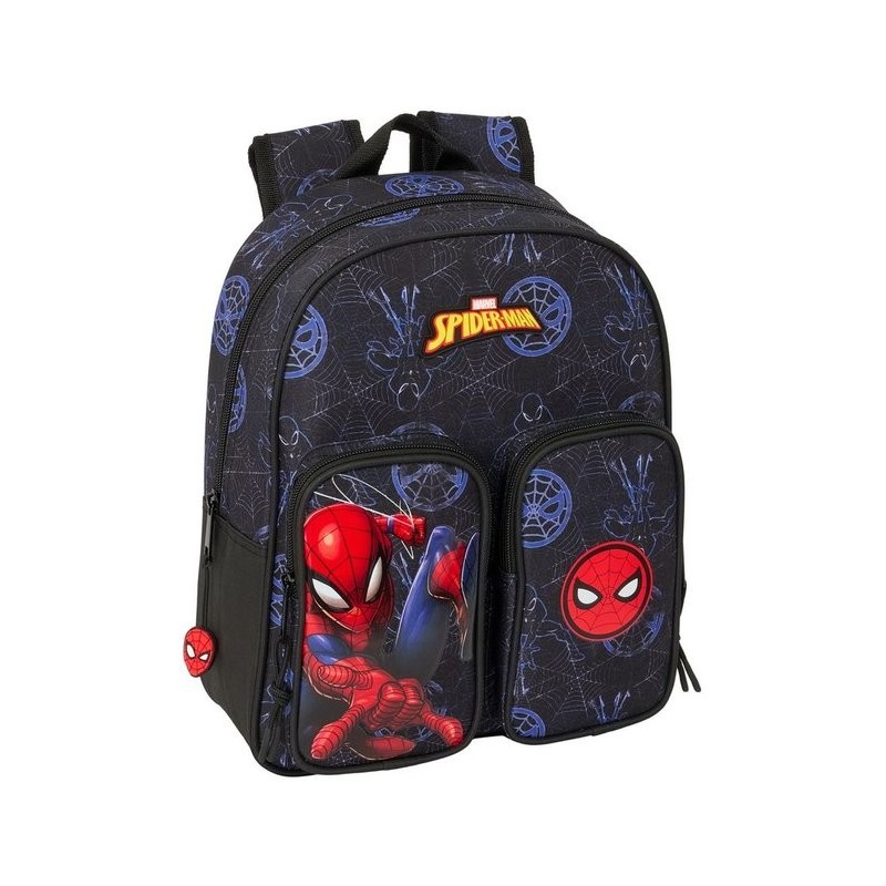 MOCHILA SAFTA INFANTIL BOL CARRO SPIDERMAN