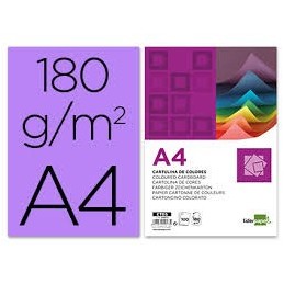 CARTULINA LIDERPAPEL 50x65cm 180G/M2 FUCSIA