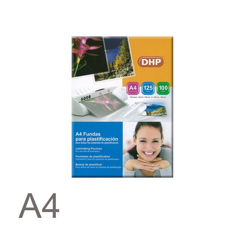 FUNDA PLASTIFICAR DHP 125MIC A4 216x303MM