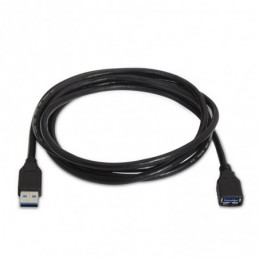 CABLE ALARGADOR USB 3.0 AISENS MACHO HEMBRA 1MT NE