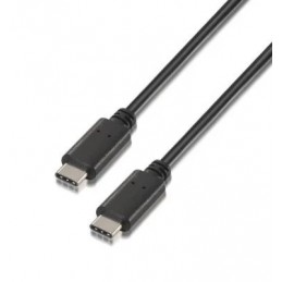 CABLE USB 2.0 TIPO C MACHO A TIPO C MACHO 3M NEGRO