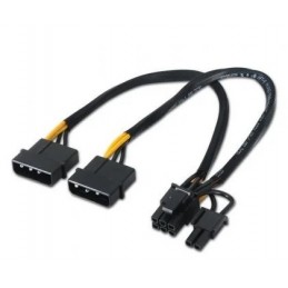 CABLE GRÁFICA AISENS 2 MOLEX 6 MAS 2PIN 20CM