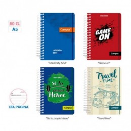 AGENDA ESCOLAR CAMPUS A5 T.PP D/P BOY