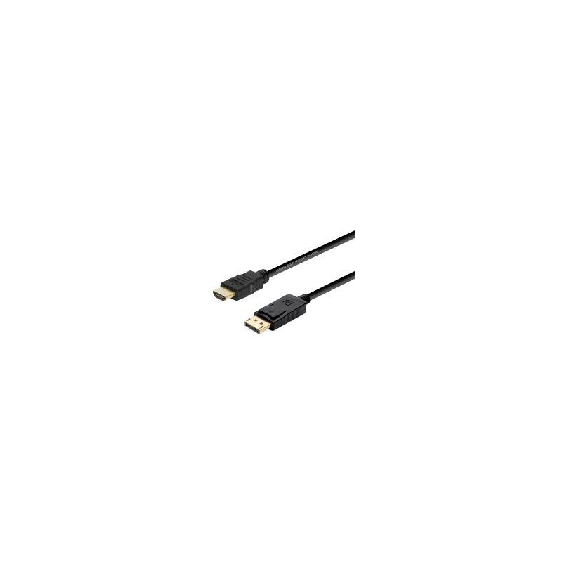 CABLE DISPLAY PORT MACHO HDMI MACHO 2MT