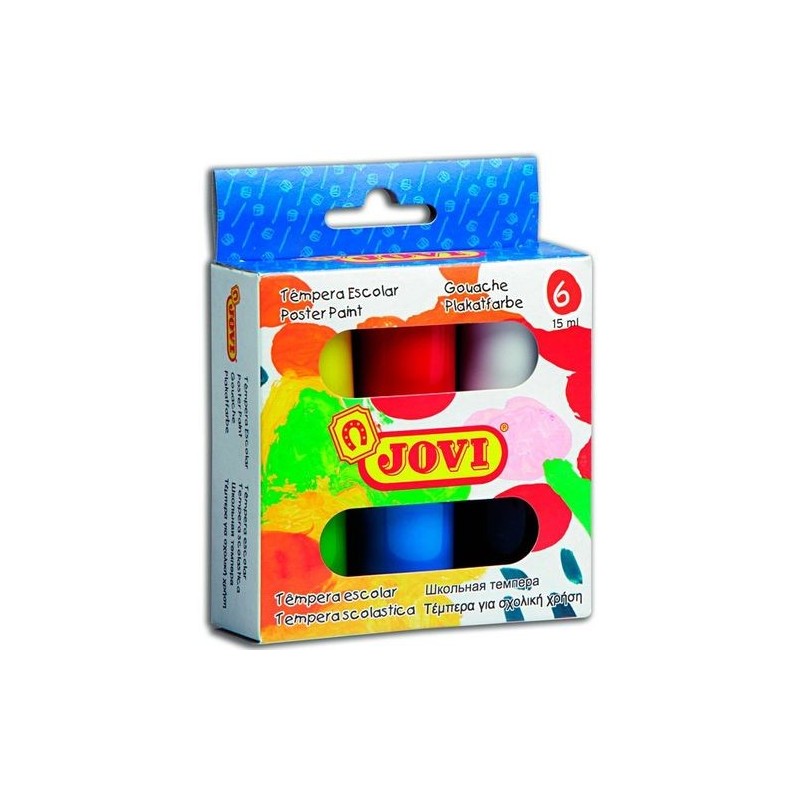 TEMPERA JOVI 520 C/6 COLORES SURTIDOS