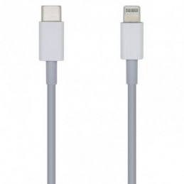 CABLE LIGHTNING AISENS USB C MACHO 1MT BLANCO