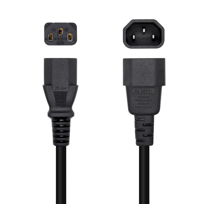 CABLE ALIMENTACIÓN PROLONGADOR 3MT NEGRO AISENS