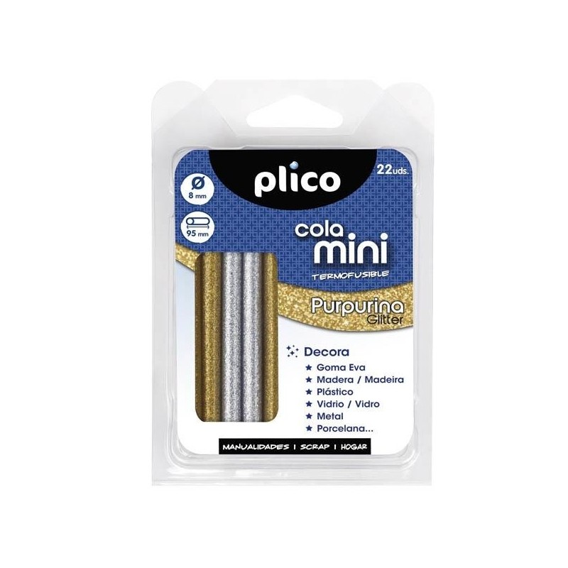 BARRA SILICONA 22U MINI PURPURINA 8MM DIAMETRO