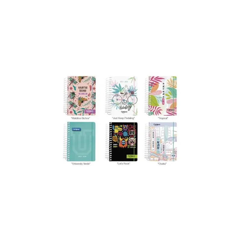 AGENDA ESCOLAR CAMPU A6+ T.PP D/P GIRL