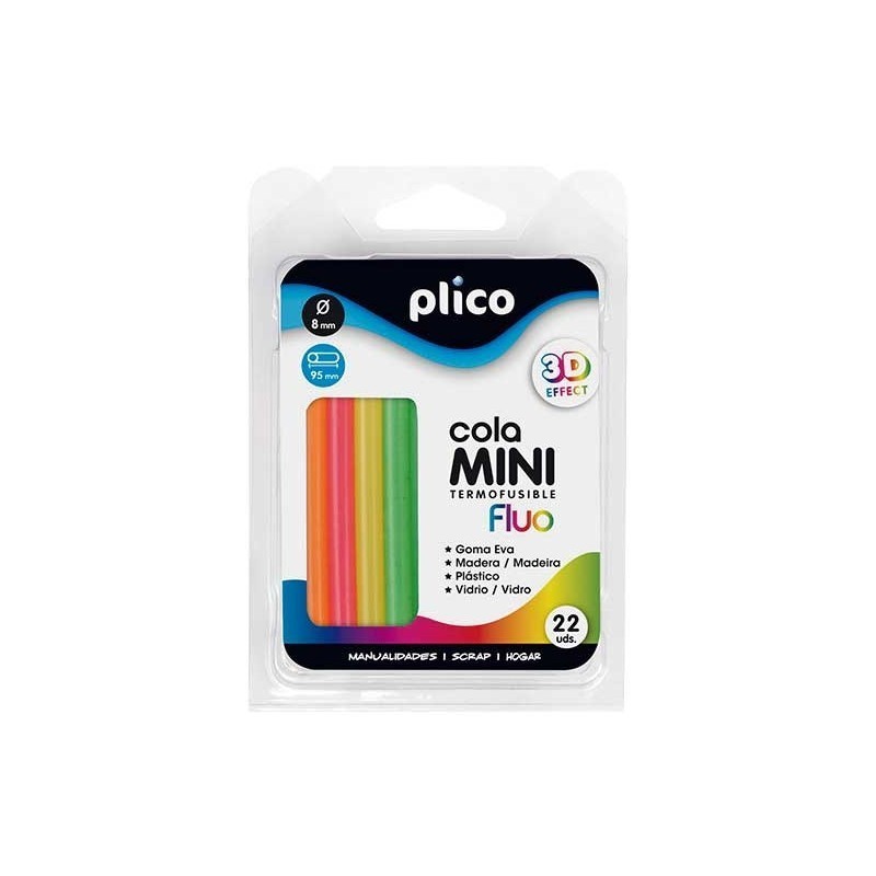 BARRA SILICONA 22U MINI FLUO 8MM DIAMETRO