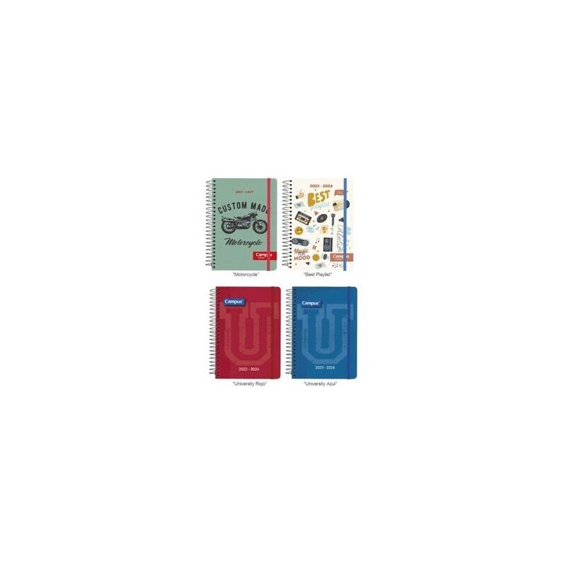 AGENDA ESCOLAR CAMPU A6+ T.PP D/P BOY