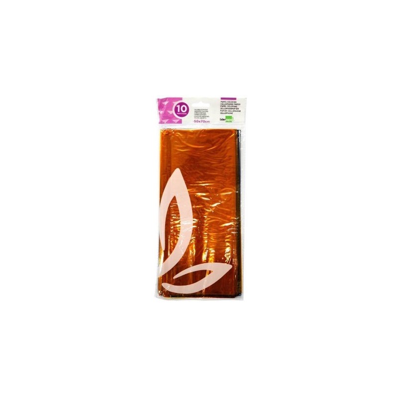 PAPEL CELOFAN 50X70 22G/M2 BOLSA 10 HOJAS SURTIDOS