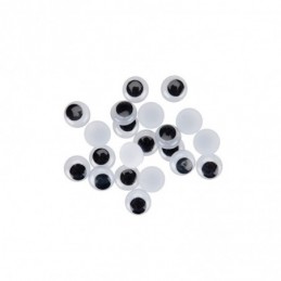 OJOS REDONDOS ADHESIVOS 4mm 100 uds NEGRO