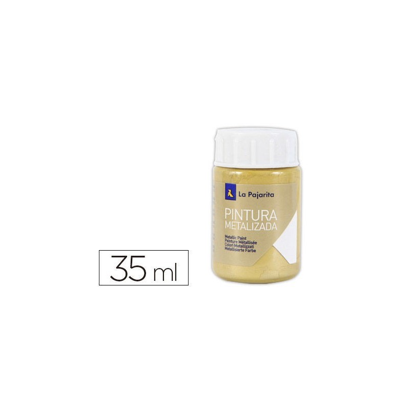 PINTURA PAJARITA METALIZADA 35ML ORO RICO