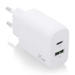 CARGADOR AISENS 1 USB C Y USB 25W