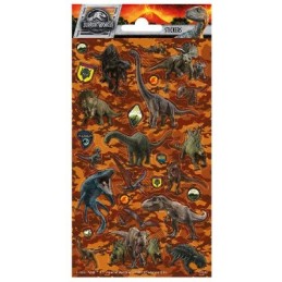 STICKER PAPER SHEET JURASSIC WORLD
